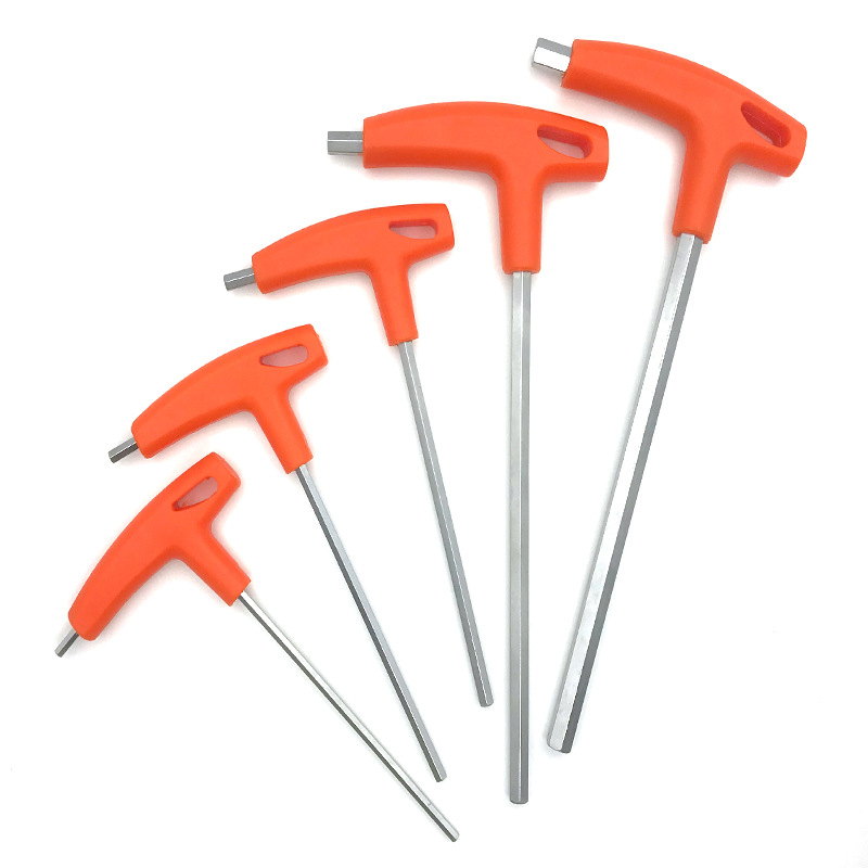 T-shaped hex socket wrench, cane wrench, extended hexagonal and hexagonal screwdriver, flat head hex socket wrench Item Picture
