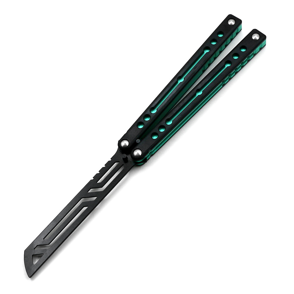 The Nautilus V2 Nautilus Butterfly knife, unedged G10, is a practice and training knife for swinging undefined