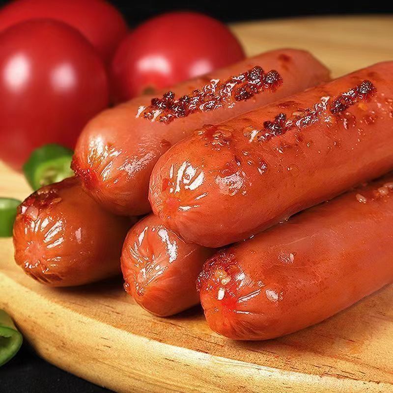 Spicy and crispy sausages, corn sausages, ham sausages, hot dogs, instant noodles, and small sausages as a snack Item Picture