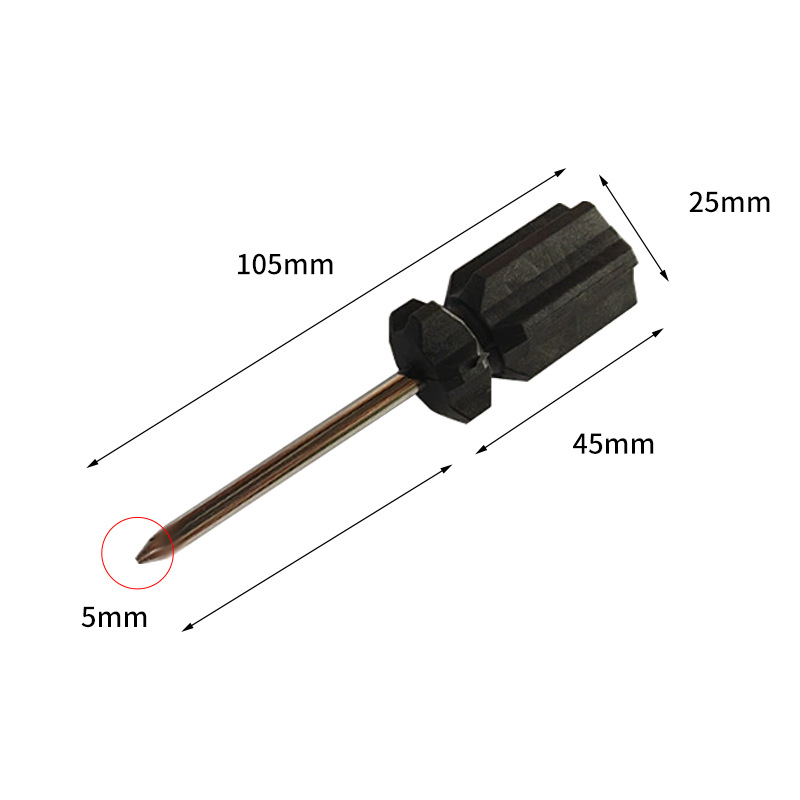 Black plastic-handled cross-shaped plum blossom strong magnetic screwdriver digital product model disassembly and assembly tool hardware accessories manufacturer undefined