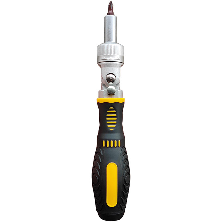 Multi-angle bidirectional 72-tooth ratchet screwdriver, flexible and effortless screwdriver, flat-head cross household repair tool Item Picture