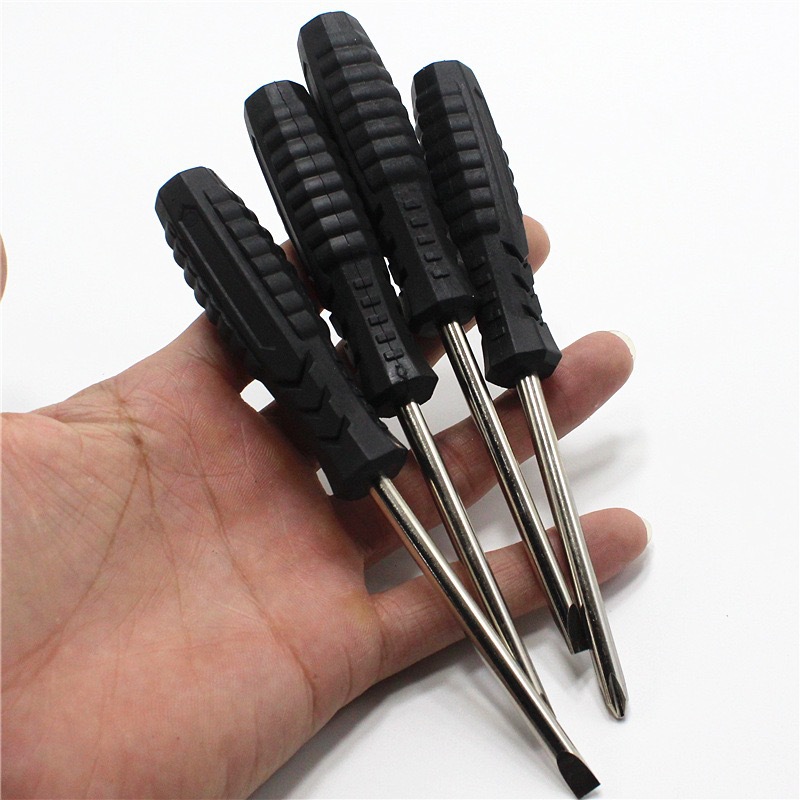 Arrot-shaped screwdrivers 3.0, 4.0, 5.0 cross, straight, magnetic assembly and disassembly for various medium and large-sized products with anti-slip handles full figure
