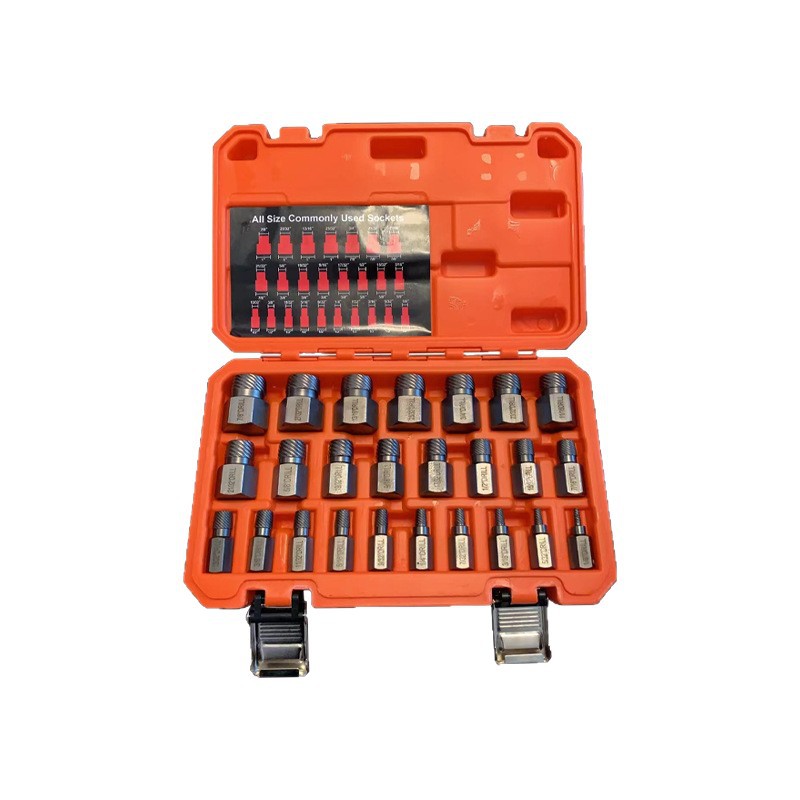 25-piece set of damaged screw and bolt remover, broken screw and slipping hex socket screw removal tool Item Picture