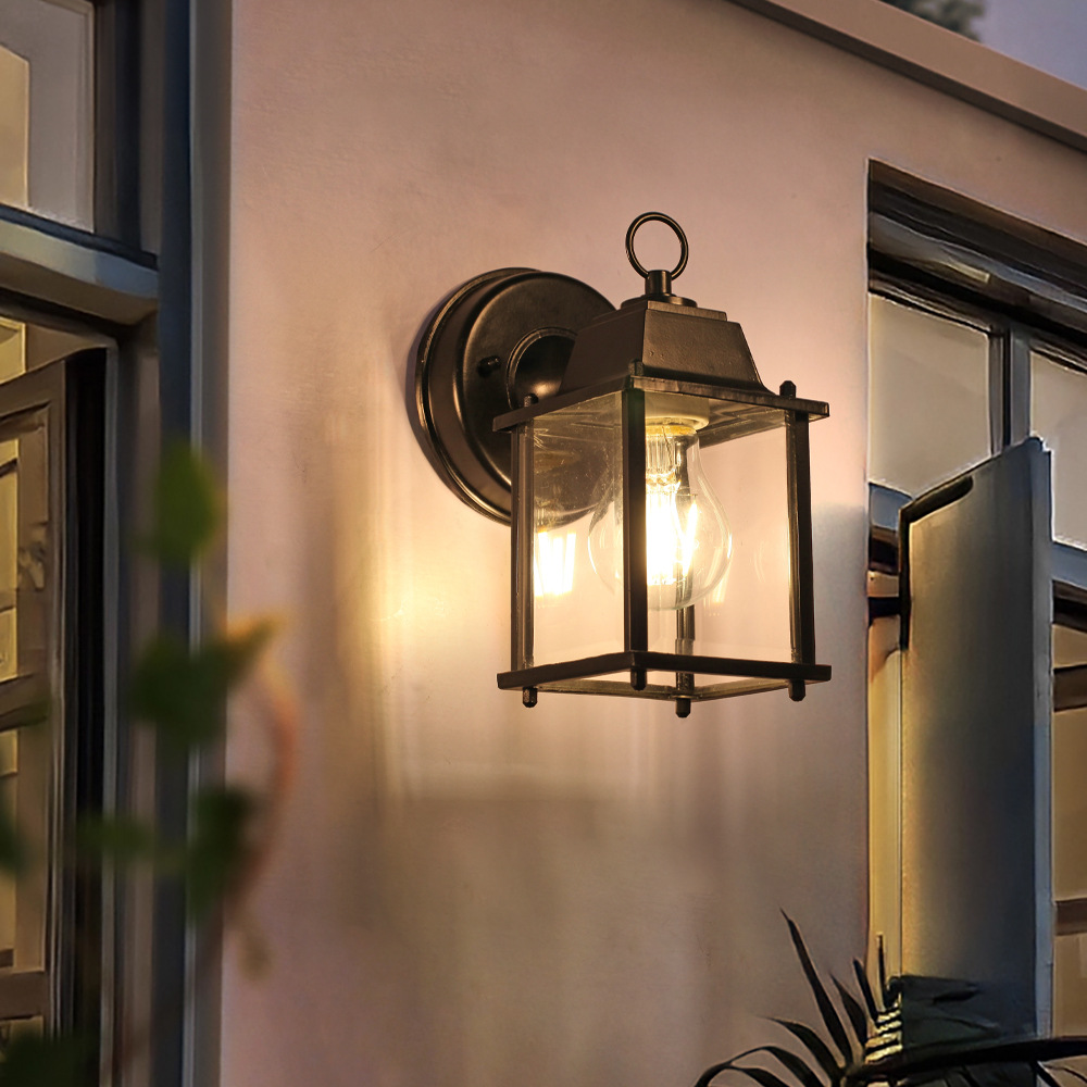 Modern and simple outdoor wall lamps, waterproof for courtyards, gardens, exterior walls, villas, staircases, corridors, bedrooms, European-style wall lamps Specification drawing