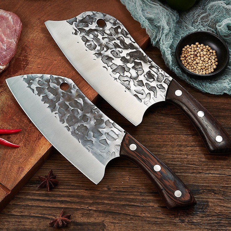 Sharp kitchen knife, forging and slicing knife, genuine, pure handcrafted kitchen knife from Longquan, household stainless steel chopping knife, no need for sharpening details Picture