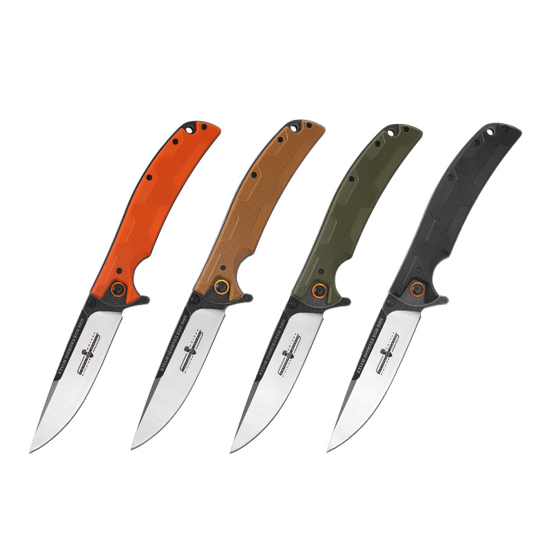 Factory wholesale outdoor folding knives, multi-functional mini fruit knives, high-hardness wilderness survival knives, camping portable knives Item Picture