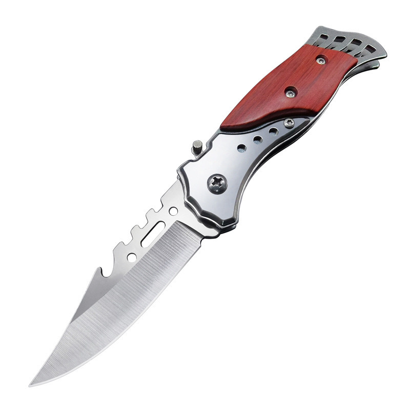 Cross-border best-selling folding knife, outdoor knife, high-hardness stainless steel outdoor anti-slip camping knife, portable small knife undefined