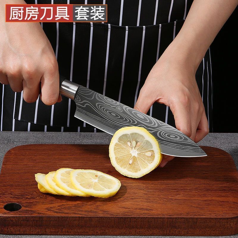 304 stainless steel lemon milk tea shop slicer, commercial tomato slicer, household fruit splitting knife full figure