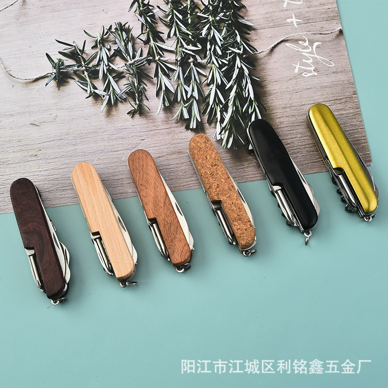 Stainless steel multi-functional small tools, small knives, folding knives, portable multi-purpose tools for outdoor outings, combination knives full figure