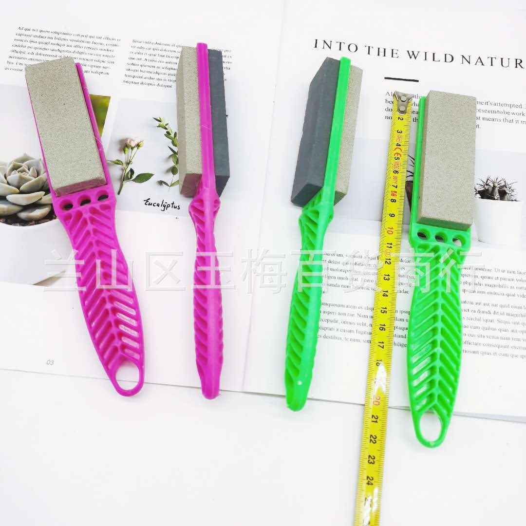 One-yuan and two-yuan store large-sized handle whetstones, sharpening brush oil stones, two-yuan general merchandise wholesale Application Scenario