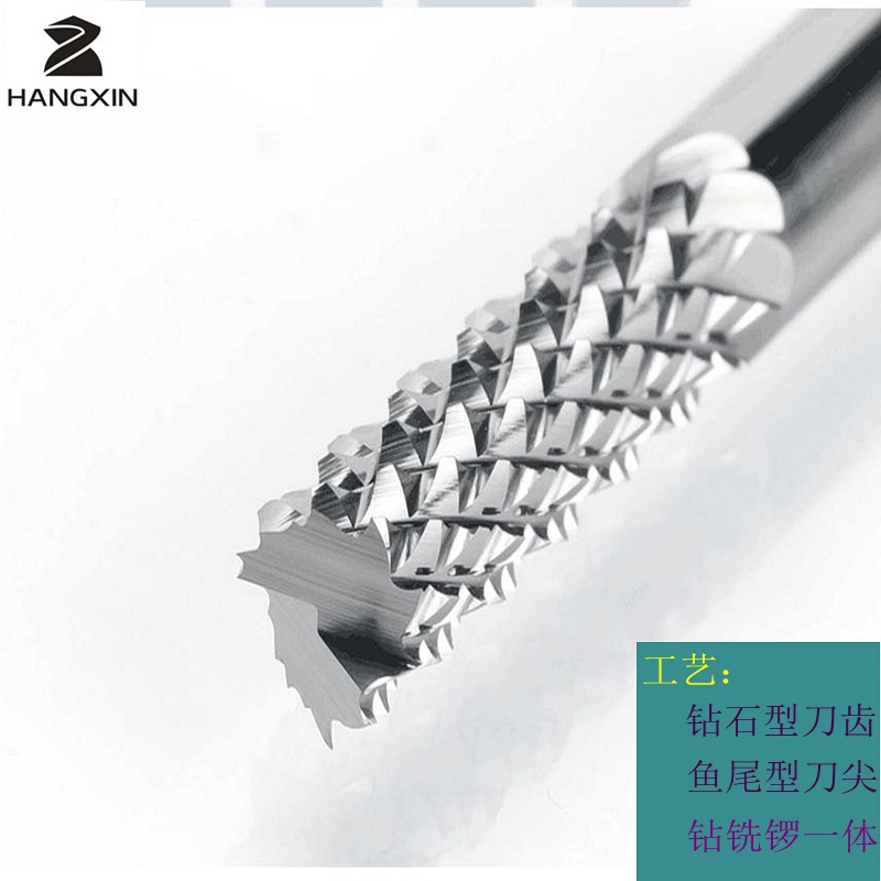Imported PCB circuit board tungsten steel alloy cutting tools, woodworking CNC tools, corn milling cutters, engraving machine tools H from the manufacturer details Picture