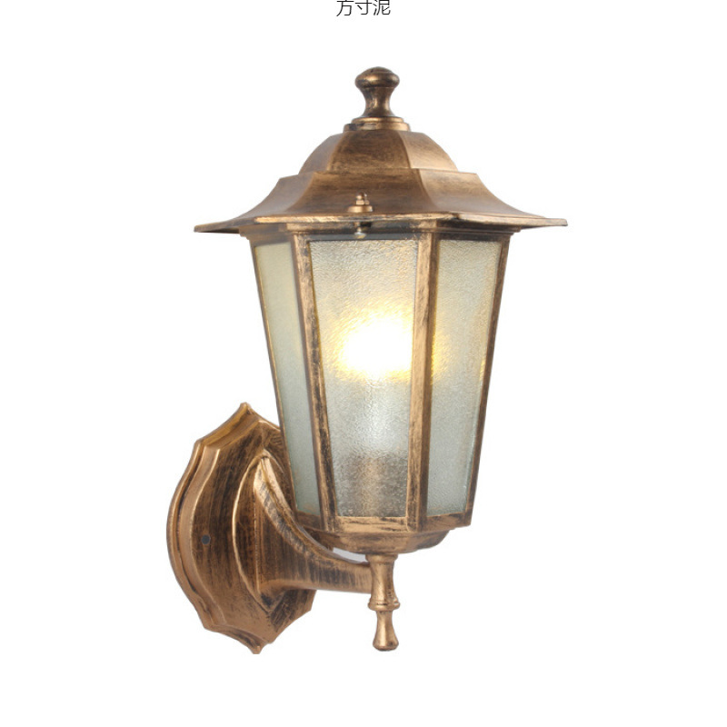 European-style wall lamps, American-style staircase outdoor lamps, corridor balcony courtyard outdoor retro wall lamps, living room export wholesale details Picture