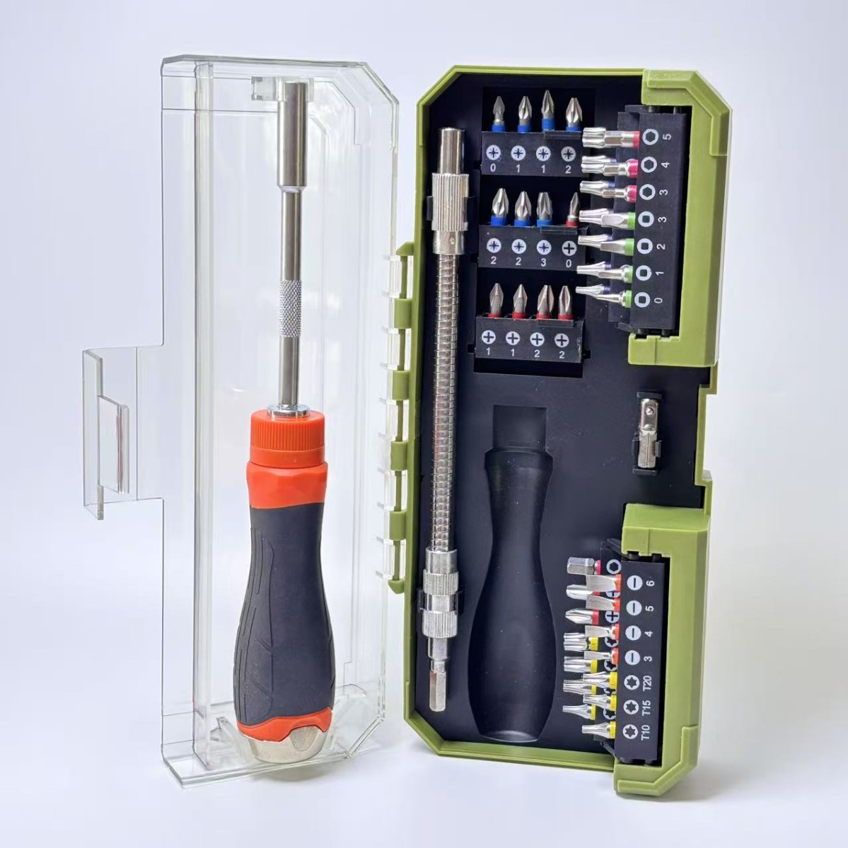 The 43pc ratchet screwdriver set, a multi-purpose mechanical precision and multi-functional product, is a popular cross-border product in foreign trade Application Scenario