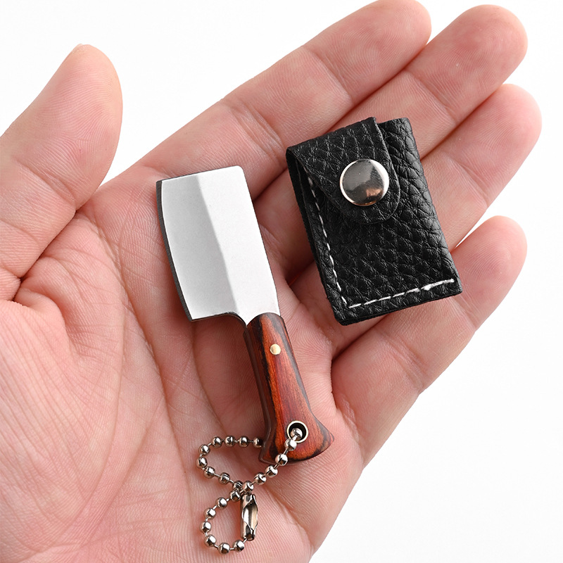 Mini parcel opening and unpacking knife, outdoor portable knife, small knife, exquisite stainless steel forged keychain knife undefined