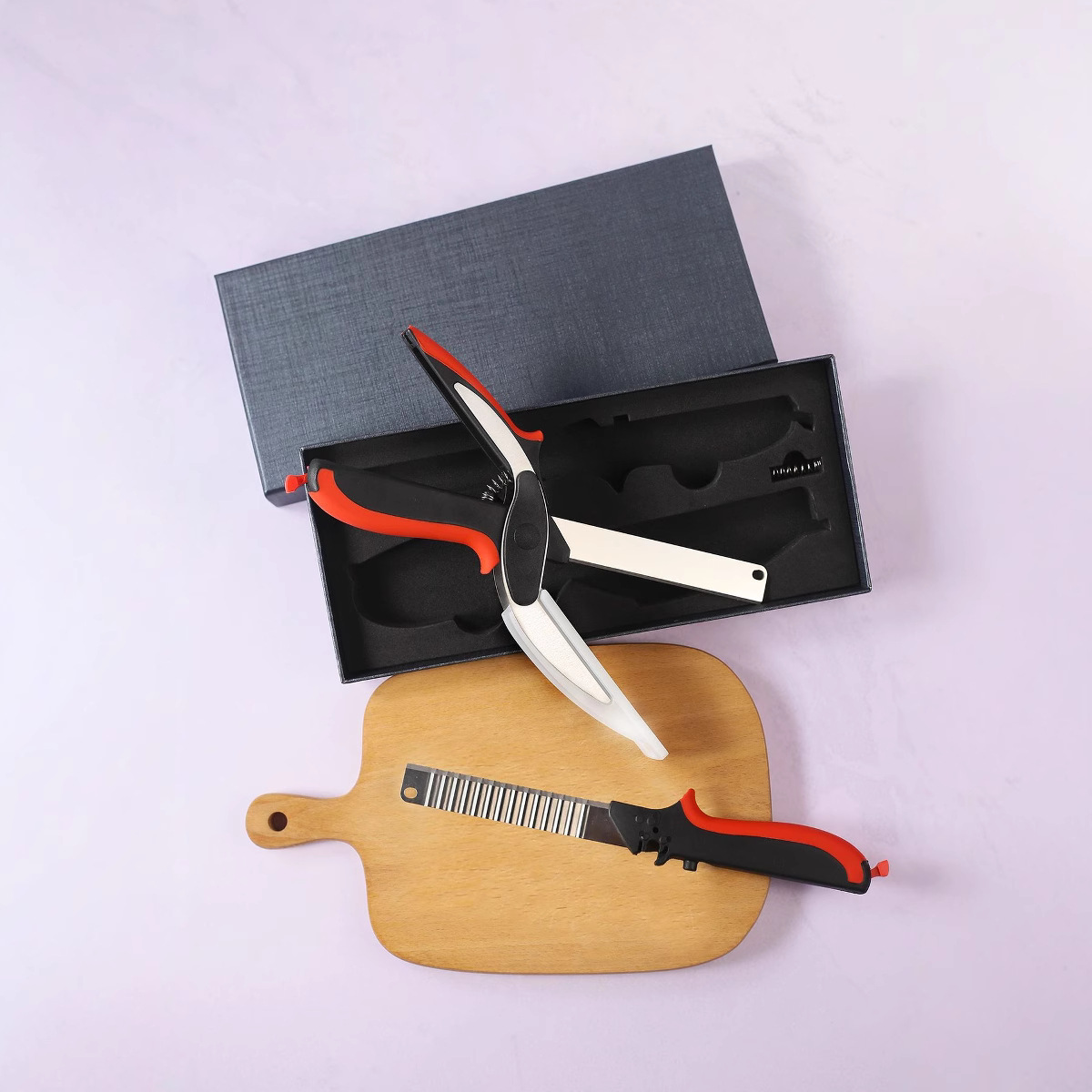 Multi-functional food and vegetable two-in-one scissors, detachable household outdoor stainless steel scissors in stock Specification drawing