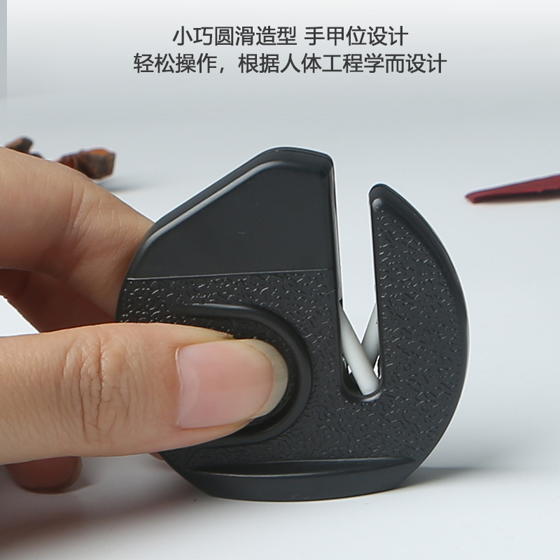 Portable knife sharpener, creative small grinding tool wholesale, new household knife sharpening wonder, welfare item whetstone details Picture