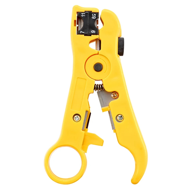 UTP/STP RG59 multi-functional wire stripper, wire cutting tool, coaxial cable stripper, network cable and wire stripping device Item Picture