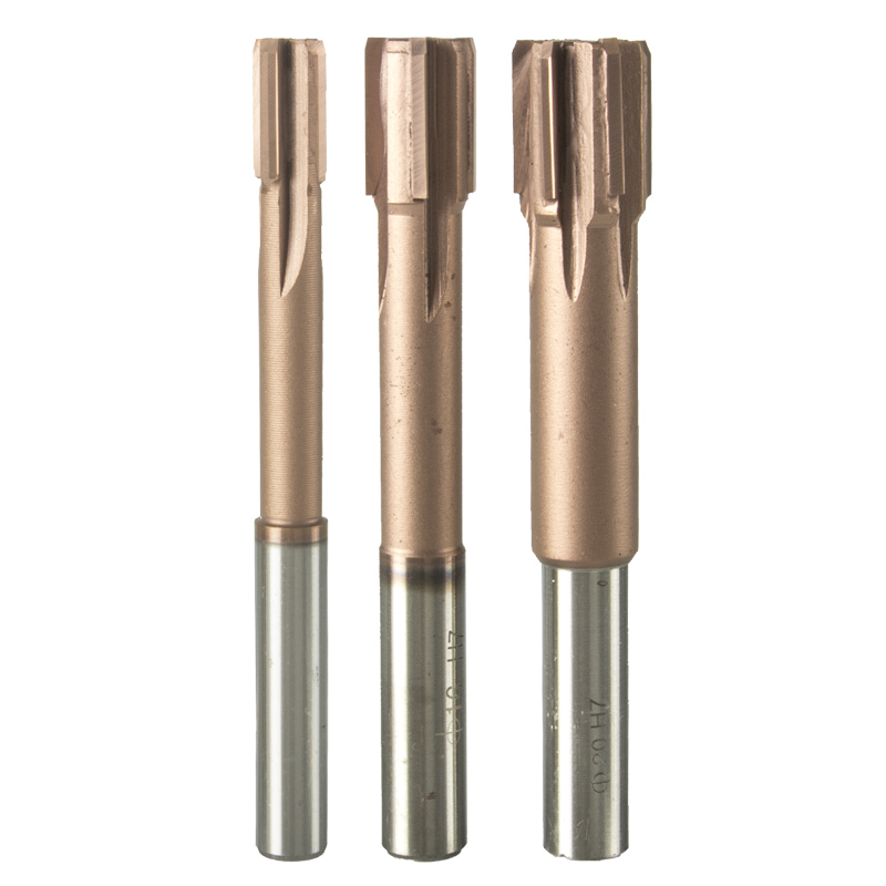 High-precision H7 hard alloy reamer, reaming and reaming, welded straight shank, tungsten steel reamer 4, 6, 8, 10mm details Picture