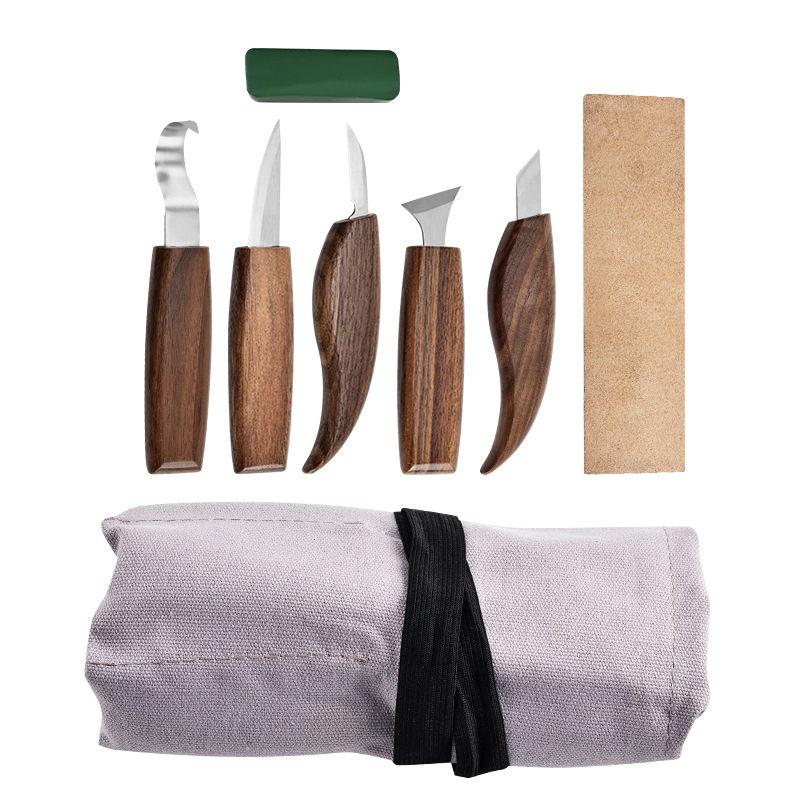 Engraving knife, square-handled wood carving knife set, scoop, chisel, all-purpose detail knife, hand wood carving tool, wood engraving knife Application Scenario