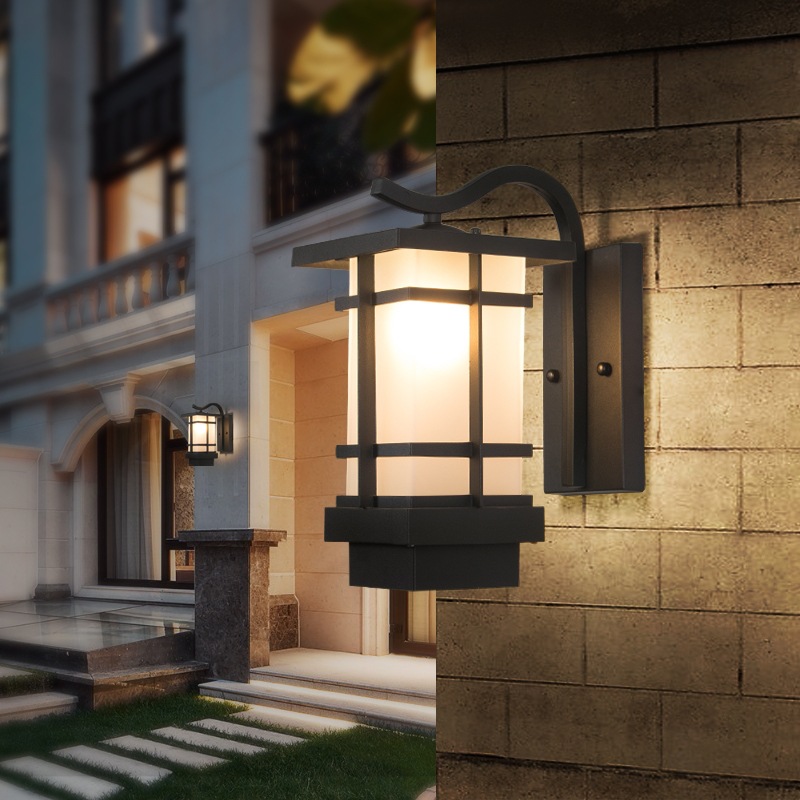 New Chinese-style outdoor wall lamps, villa courtyard lamps, garden fence lamps, retro outdoor lamps, corridor, balcony and porch wall lamps full figure