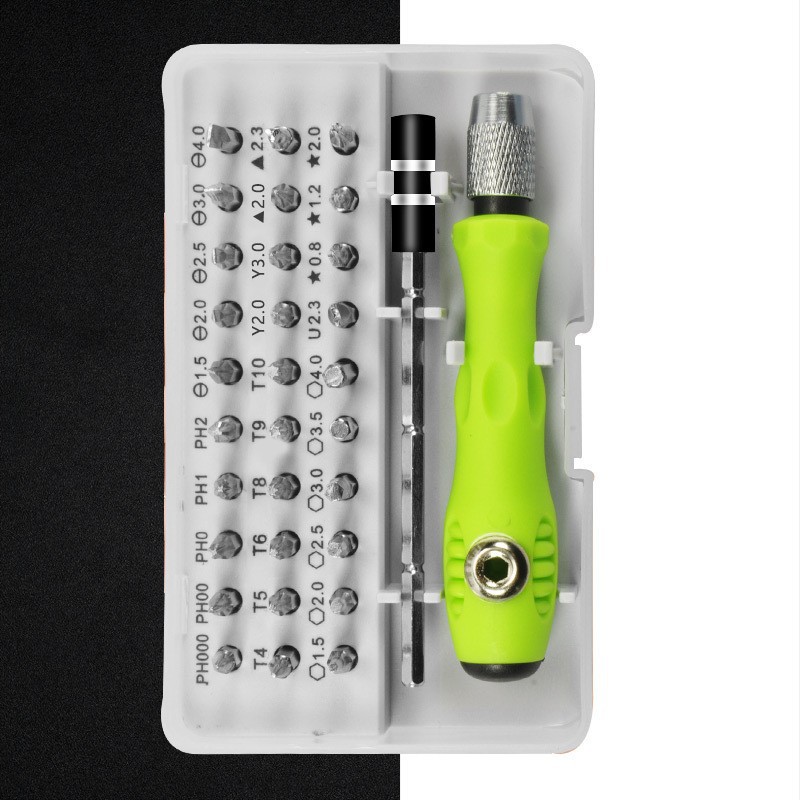 32-in-one screwdriver set, notebook disassembly tool set, mobile phone disassembly tool, cross-head type full figure