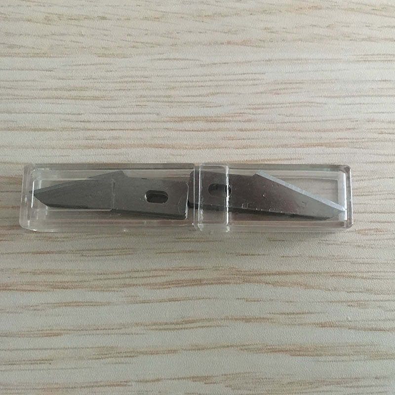 There are two types of plastic boxes available for the 10-piece transparent blade box to hold engraving knives Item Picture