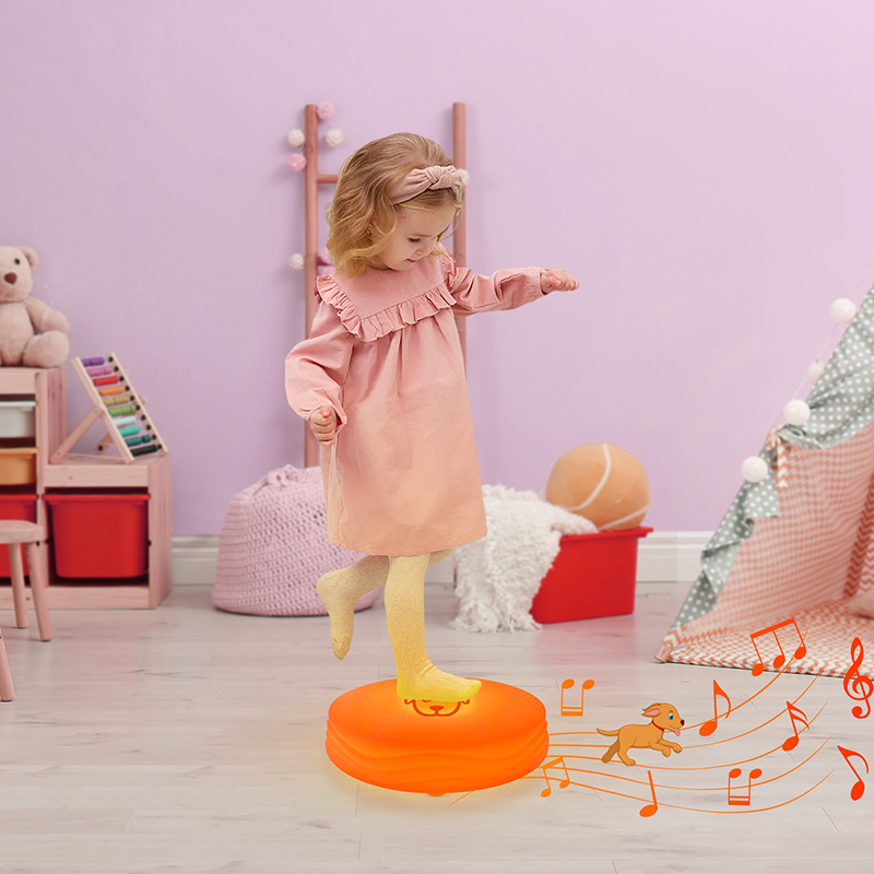 led gravity sensing luminous floor tile light, sensing color running stage, sensing luminous sound, interactive stepping floor details Picture