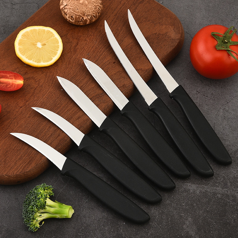 Stainless steel steak knife, household fruit knife, fruit peel knife, peeler knife, Western restaurant steak knife, kitchen small tools wholesale details Picture