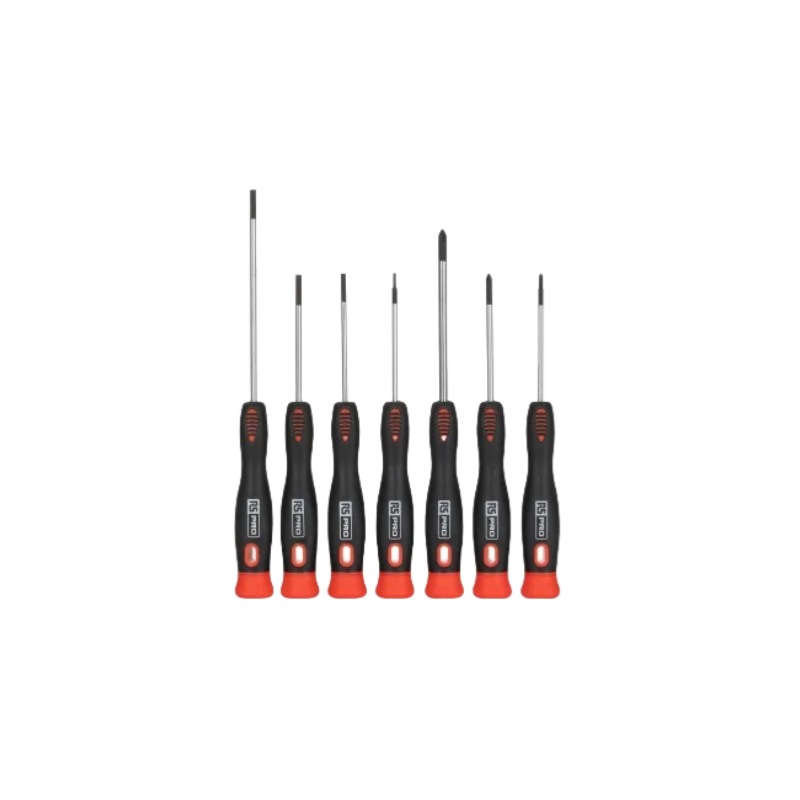 Oushi Electronics RS PRO Precision Screwdriver Set, chrome steel blade 243-513 precision screwdriver Item Picture