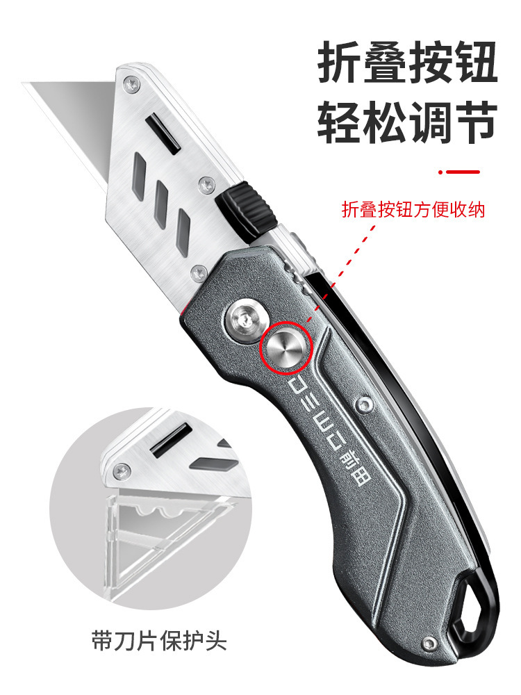 Hook knife, cable stripping knife, stainless steel heavy-duty electrician knife, special horn stripping wire folding utility knife Application Scenario