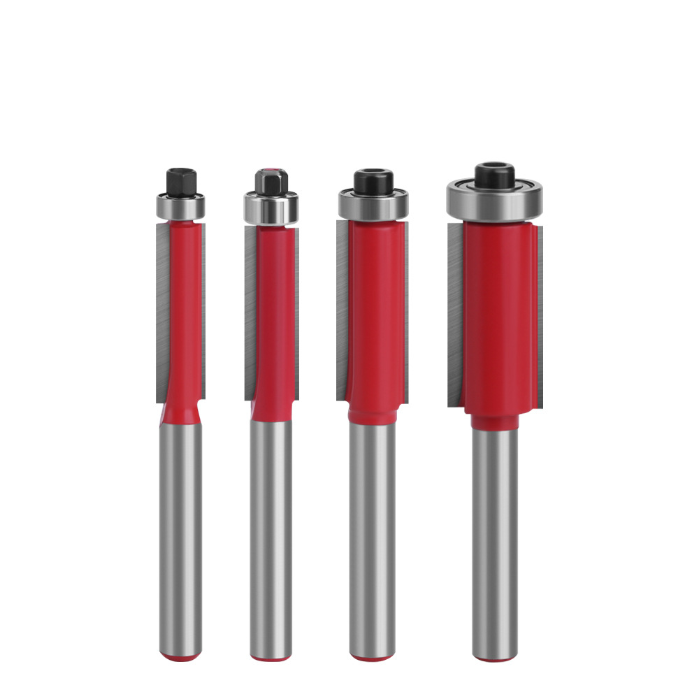 1/4 handle bearing trimming tool, right-angle chamfering tool, edge banding tool, woodworking milling tool Item Picture