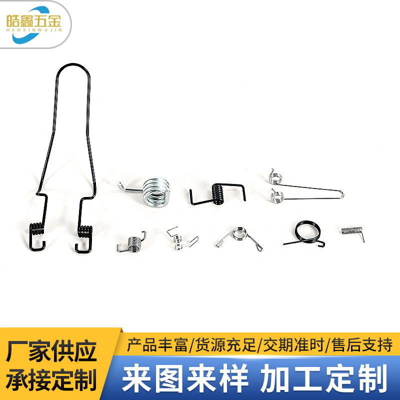 Non-standard high-temperature resistant torsion spring, plastic double torsion clip, stainless steel pressure spring, compression toy special-shaped spring Application Scenario