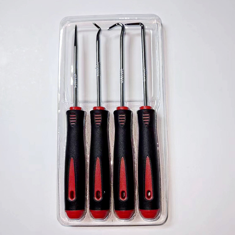 Oil seal hook, oil seal screwdriver, auto maintenance tool manufacturer wholesale, red and black (short) single piece details Picture