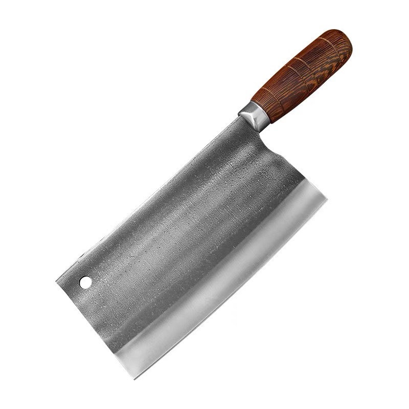 Hand-forged bearing steel, household kitchen knife, special bone-cutting knife for chicken, duck and goose slicing in roast meat shops, kitchen meat slicing knife Item Picture