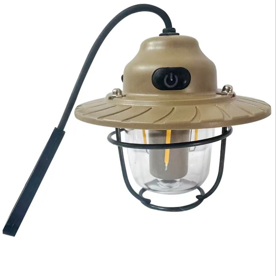 LED camping light, cashew lamp, outdoor night light, USB wireless, movable, stepless dimming, click to switch, remote control breathing Specification drawing