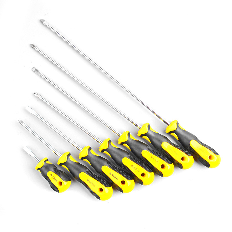 Aobang chromium vanadium steel dual-color handle manual screwdriver, manual screwdriver, multi-specification flat-head cross-head screwdriver Item Picture