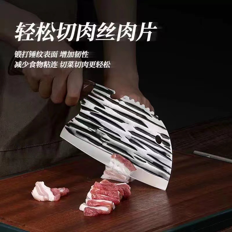 Old man's knife kitchen knives, forged kitchen knives, popular kitchen knives, sharp meat cutting kitchen knives, kitchen chef slicing full figure