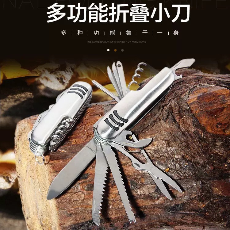 Multi-functional knife, folding knife, outdoor knife, multi-functional pliers, pocket, multi-purpose knife, carbon steel model full figure