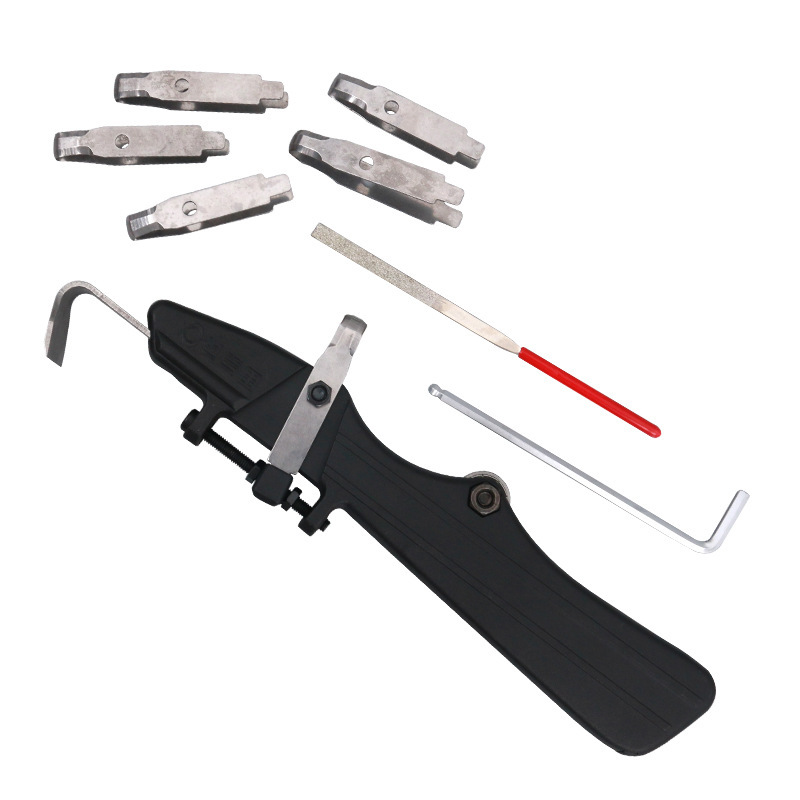 Sakawa-tanaka plastic-handled ring knife, a new type of fruit tree peeling and nail removal tool, and a ring knife for peeling grapes and oranges Item Picture
