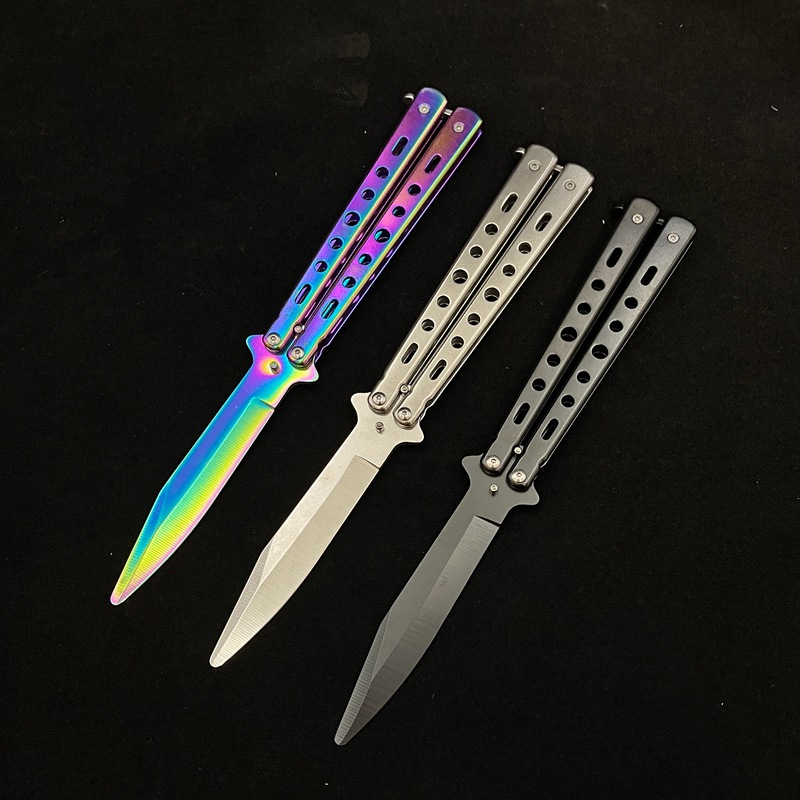All-steel butterfly swing practice knife, outdoor folding CSGO butterfly training knife, fancy portable practice knife, unedged Application Scenario