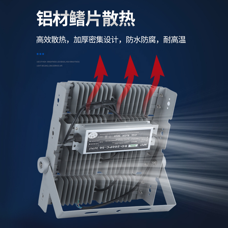 LED module tunnel lights, outdoor waterproof floodlights, indoor and outdoor high-power square lighting floodlights, rural lights details Picture