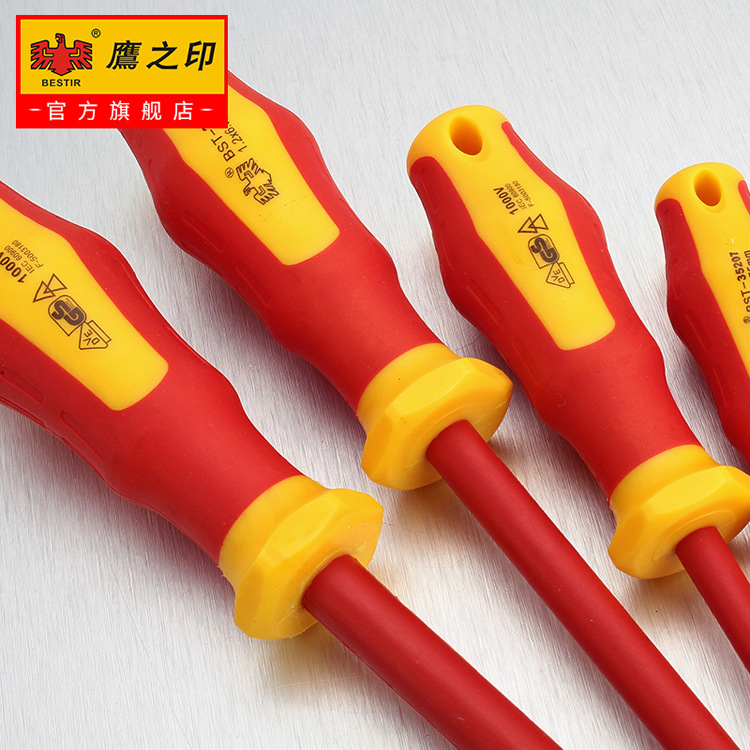Eagle Seal VDE insulated Screwdriver, electrician's pressure-resistant screwdriver, flat-head cross screwdriver, taper, Cross-shaped 35221 Application Scenario
