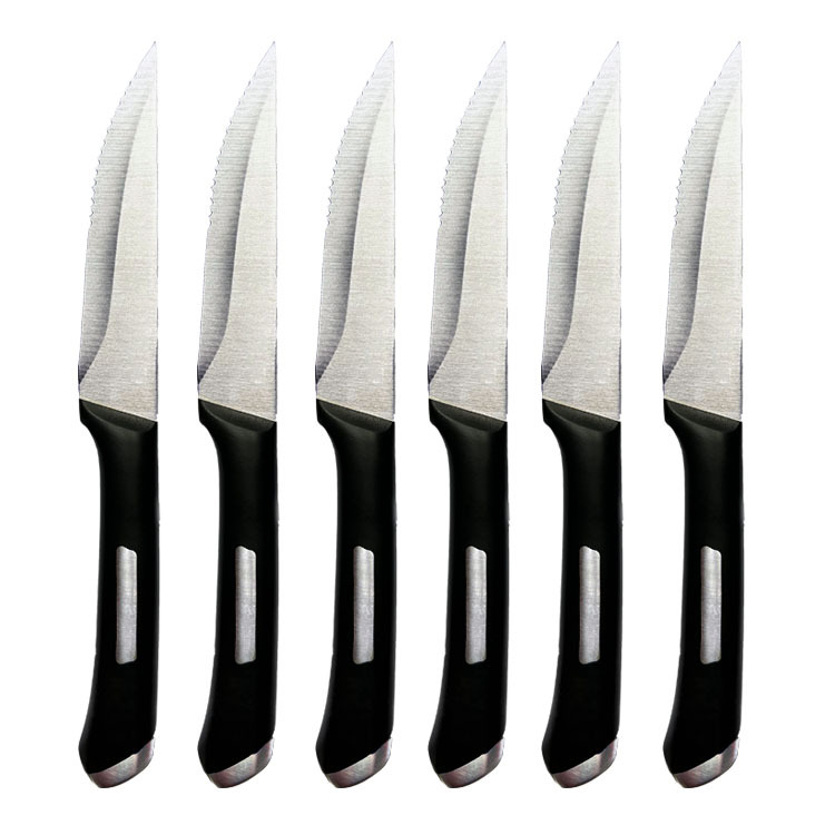 New POM with stainless steel strip Steak knife Set details Picture