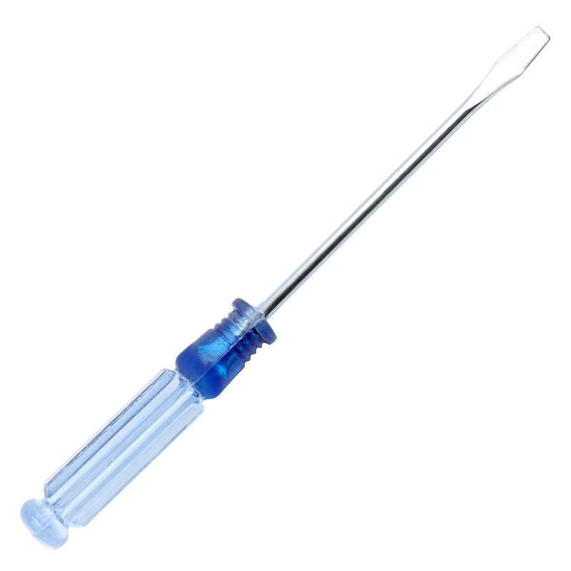Transparent handle screwdriver, flat-head cross-head, daily disassembly and maintenance tools, manual screwdriver, mini screwdriver undefined