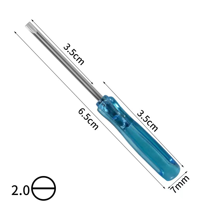 Factory wholesale of small screwdrivers, disassembly tools, toy screwdrivers, 3mm and 2mm cross-head and flat-head mini screwdrivers undefined