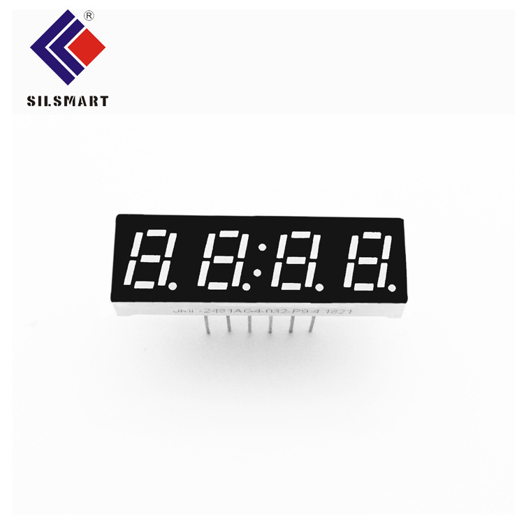 Factory direct supply of 0.25-inch 4-digit led digital tube with common cathode and cathode high-brightness green light clock digital tube 2481 Specification drawing