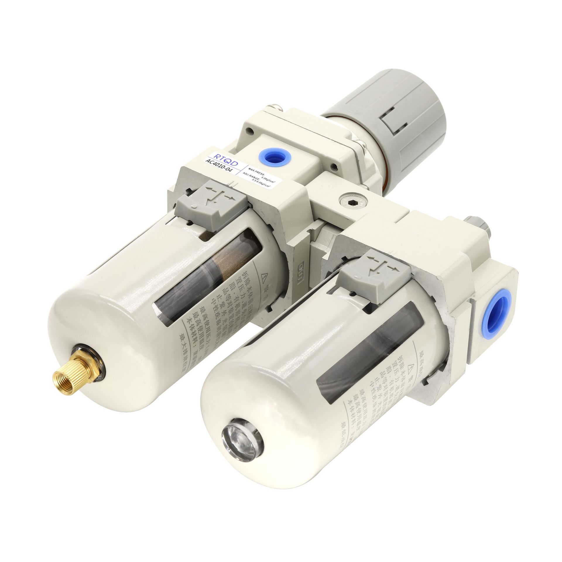 Wholesale white pressure regulating valve AW/AR/AC2000-02, 3000-03 pressure regulating filter, air source processor Item Picture