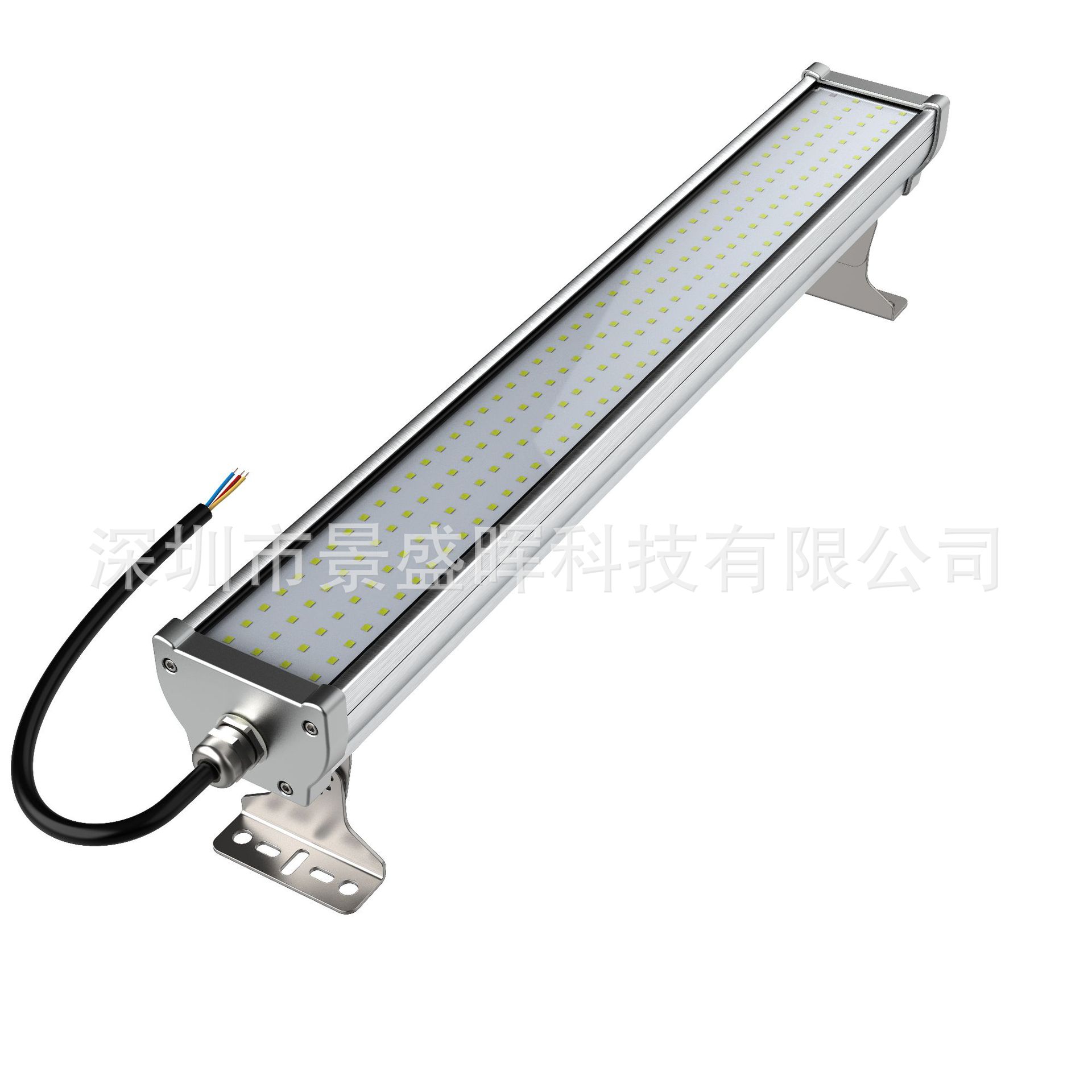 1.2M 60W three-proof LED walkway light, anti-glare tempered glass + aluminum tunnel lighting factory details Picture