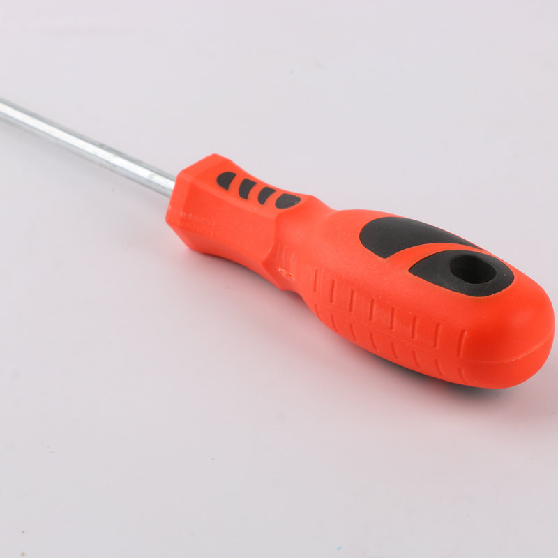 The manufacturer has 8-inch red handle plum blossom flat-head manual screwdriver in stock. Use a screwdriver flat-head screwdriver Specification drawing
