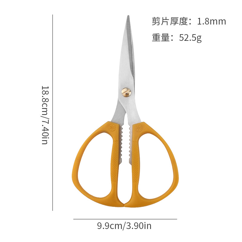 K82 Diamond Scissors, a multi-functional daily-use scissors with a rubber handle, powerful chicken bone scissors, and household scissors, is a bestseller from a household manufacturer Application Scenario